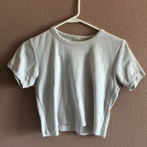 brandy melville ribbed crop top